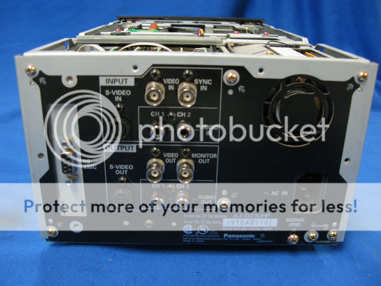 Panasonic AJD230 DVC Pro Player/Recorder w/ 1922 tape eBay